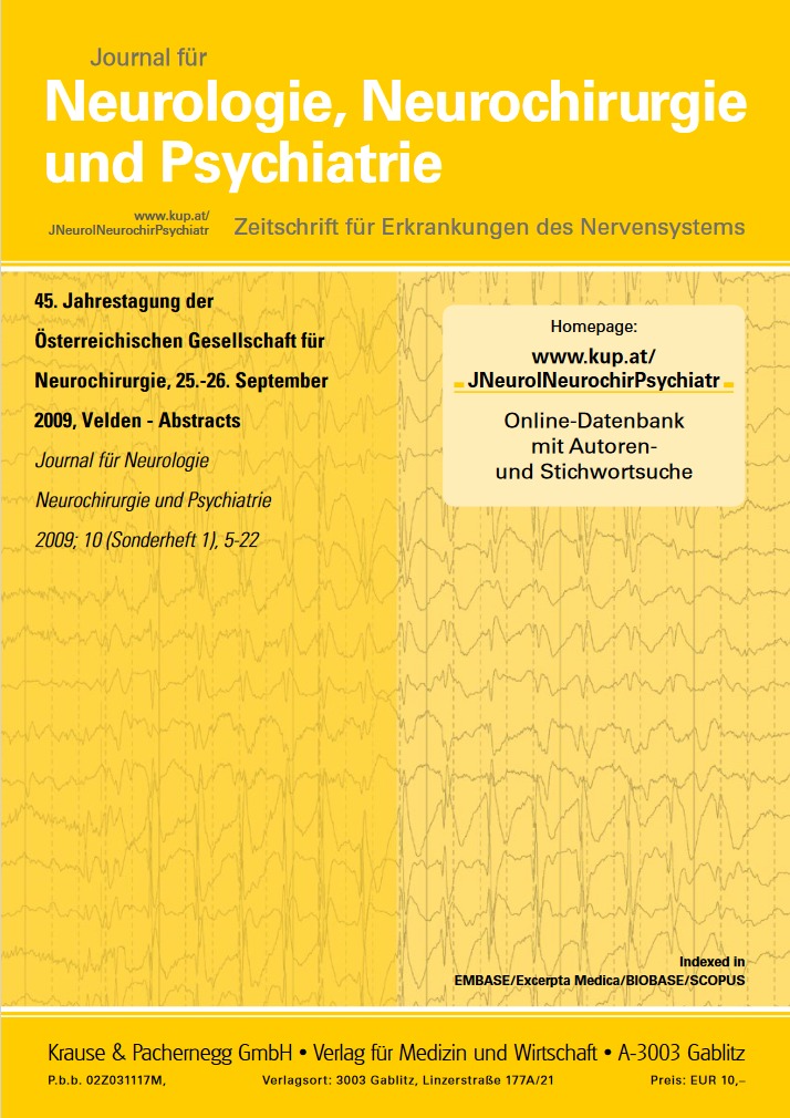 45 Jahrestagung der Österreichischen Gesellschaft für Neurochirurgie, 25 -26 September 20